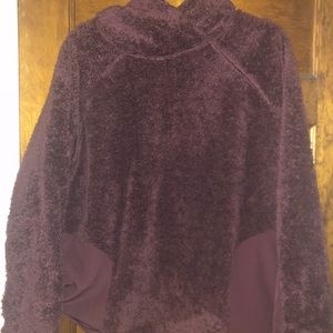 Maroon Fleece/Fuzzy Hoodie